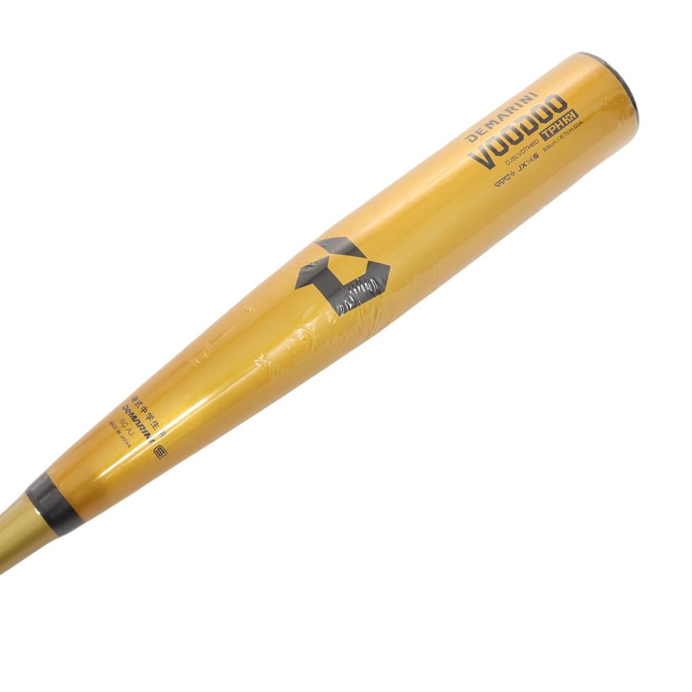 DeMARINI Junior High School Hardball Dimarini Voodoo TPH Baseball Junior High School Hardball Metal Bat 24SS WBD2498010 Yellow Gold H/H
