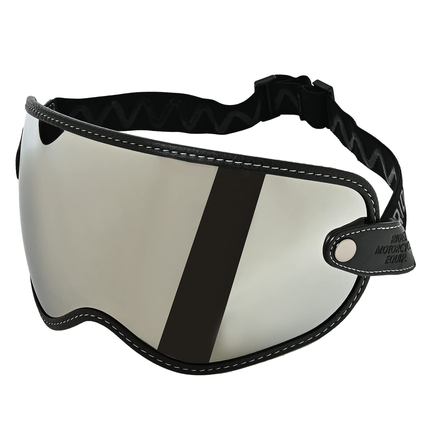 

MOTO ZERO VISOR SILVER MIRROR Helmet Visor [RISE]