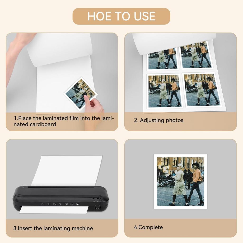 5 Pack Letter Size Laminator Carrier Sleeve 8.5 x11 Thermal Laminating Carriers Laminate Sheets Carrier Protection Thermal Laminating Pouches for
