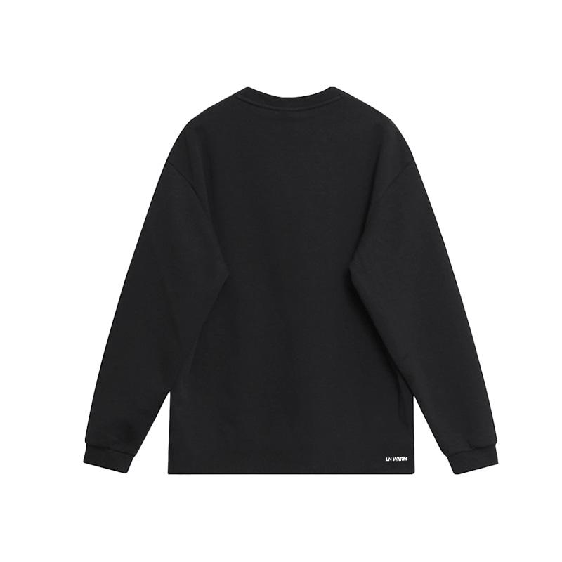 Li Ning Fall Winter Fleece Lined Thermal, Casual Sports Sweatshirt Men's YTLV098-1