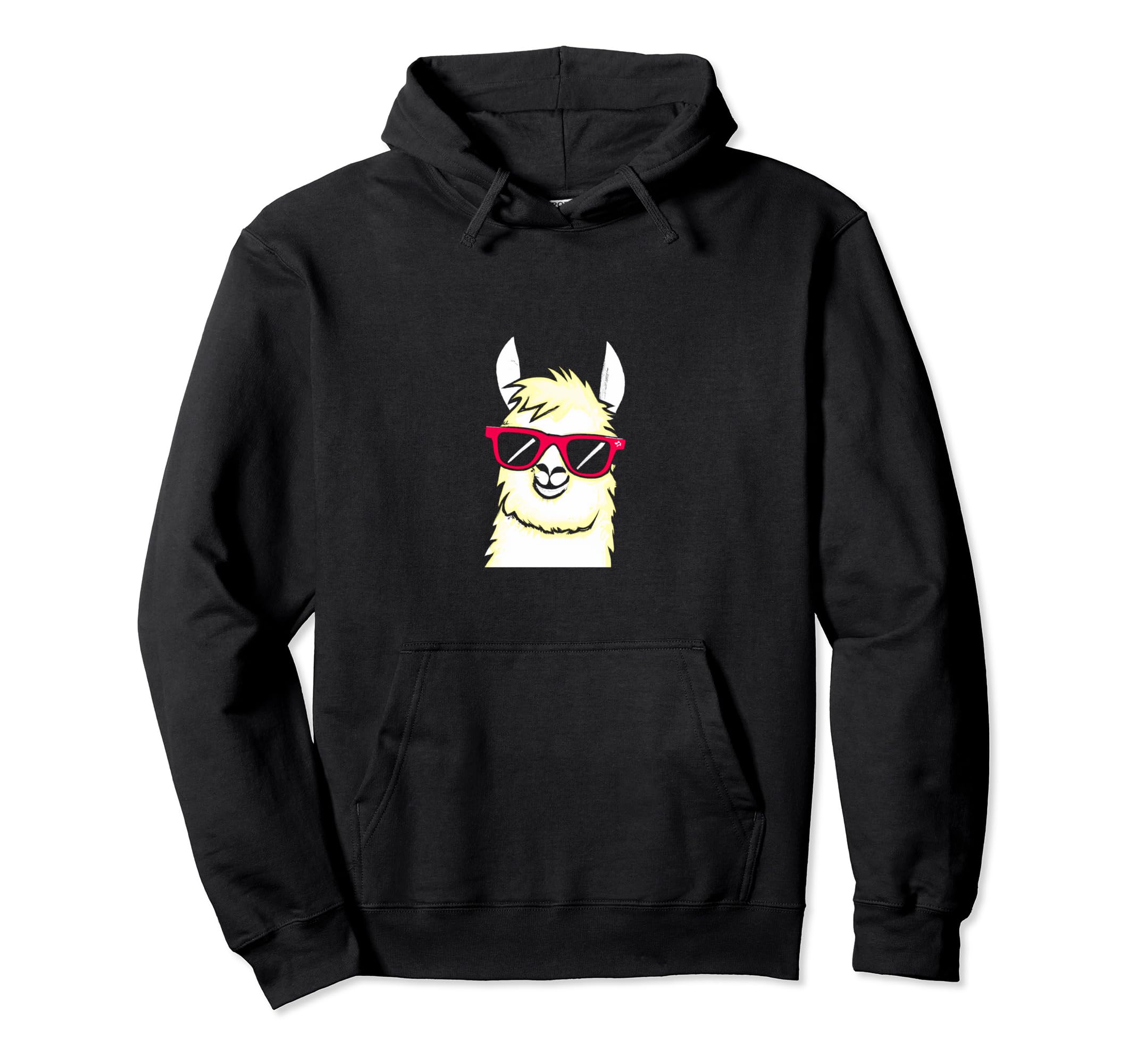 

Llama Alpaca Unisex Parka with Red Sunglasses