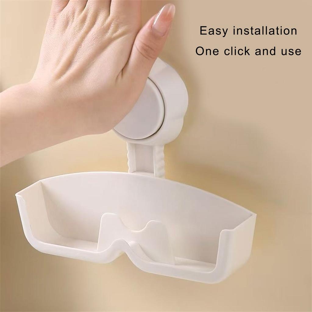 Suction Cup Eyeglass Holder Sturdy Plastic Designs for Smooth Surfaces Like Bathroom Wall and Office Glass Daily Use