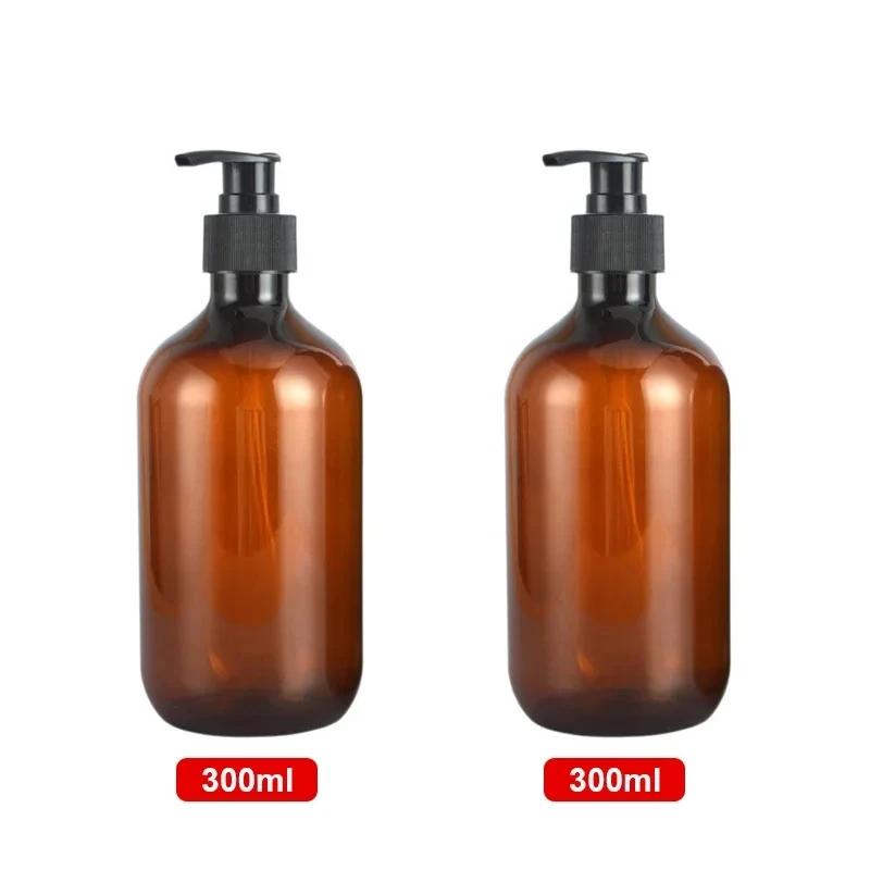 

2шт коричневый 300/500мл дозатор для пенящегося мыла для ванной комнаты дезинфицирующее средство для рук шампунь гель для тела лосьон многоразовый дозатор бутылка контейнер