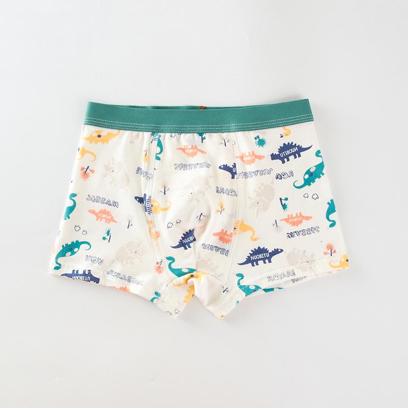 Dětské kreslené bavlněné boxerky se středním pasem - Prodyšné studentské spodní prádlo třídy A