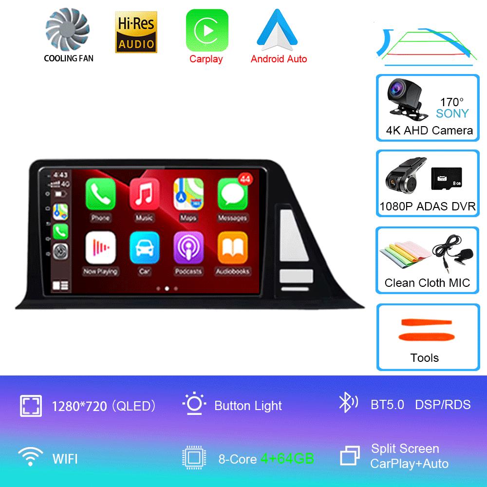 For Toyota CHR C-HR 2016 2017 2018 2019 Car Radio Android 14 Carplay Auto Multimedia Player Autoradio GPS Stereo 2din Head Unit