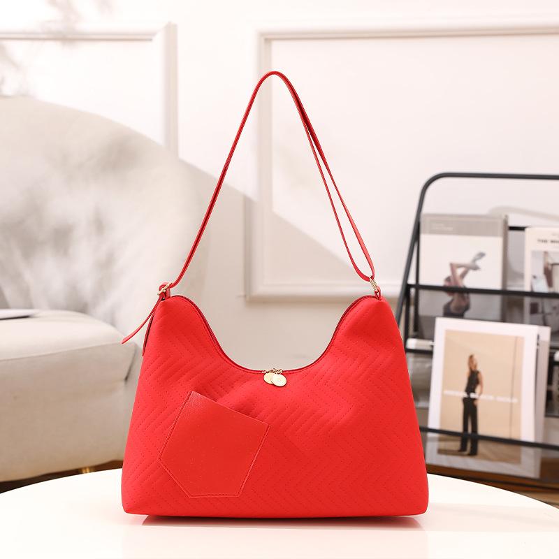 Women's bag summer new popular leisure commuting simple tote bag underarm bag shoulder bag one piece