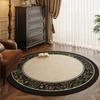 Round Carpet Bedroom Bedside French Medieval Style Cloakroom Dressing Table Chair Floor Mat Home Decoration Living Room Rugs
