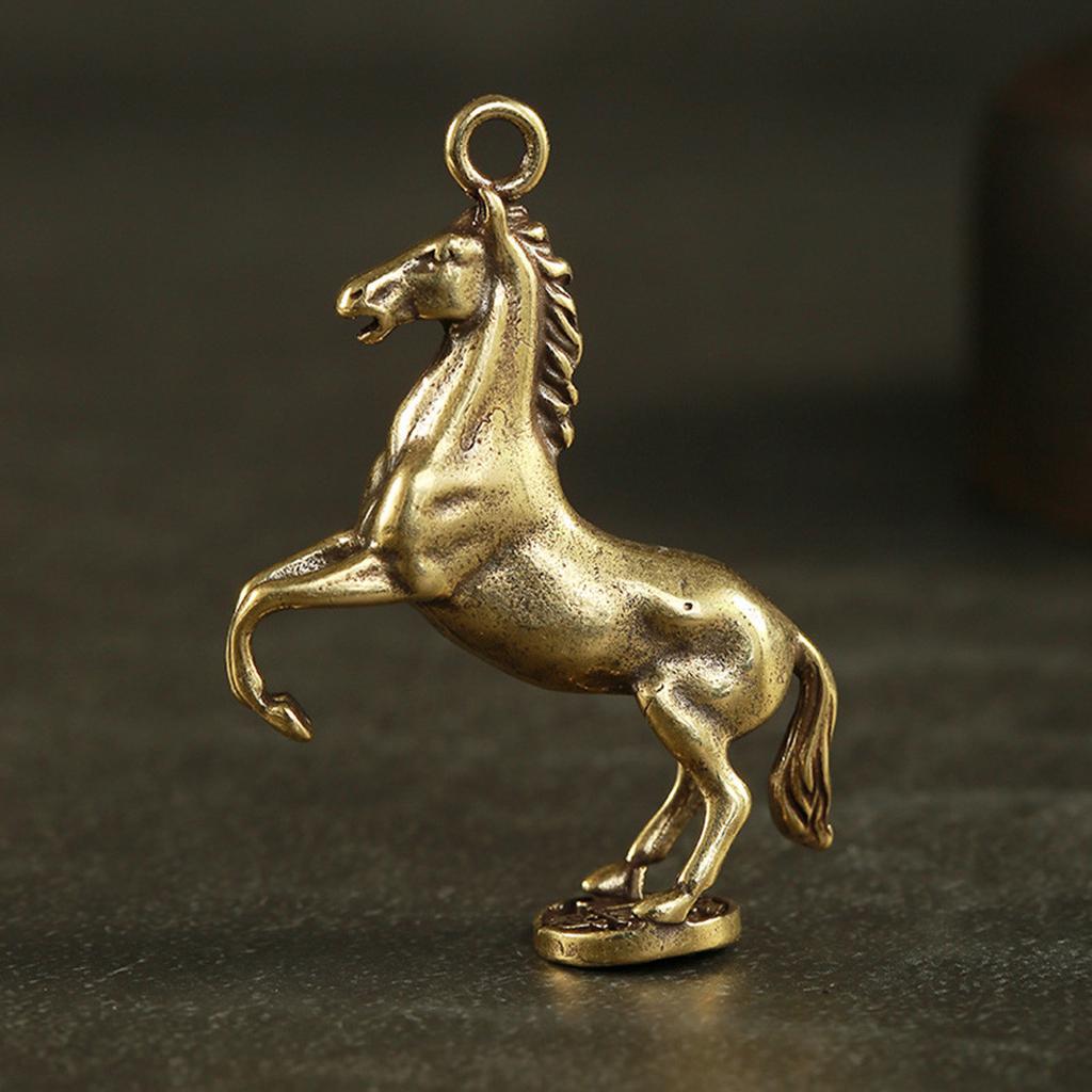 Accessory Mini Brass Ornaments Decoration Desk Gift Home Horse Metal Office Pendant Portable Vintage Brand New