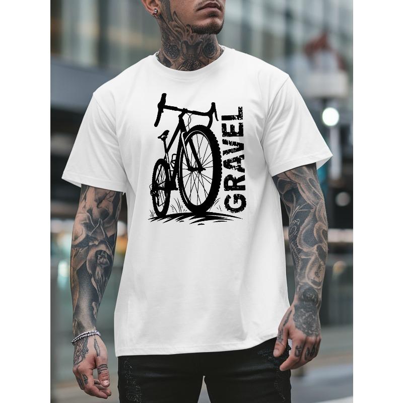 Men's Summer Short-sleeved T-shirts, Fashionable and Trendy Printed Men's Bottoming Shirts, Spring and Summer Round Neck Casual Versatile Tops