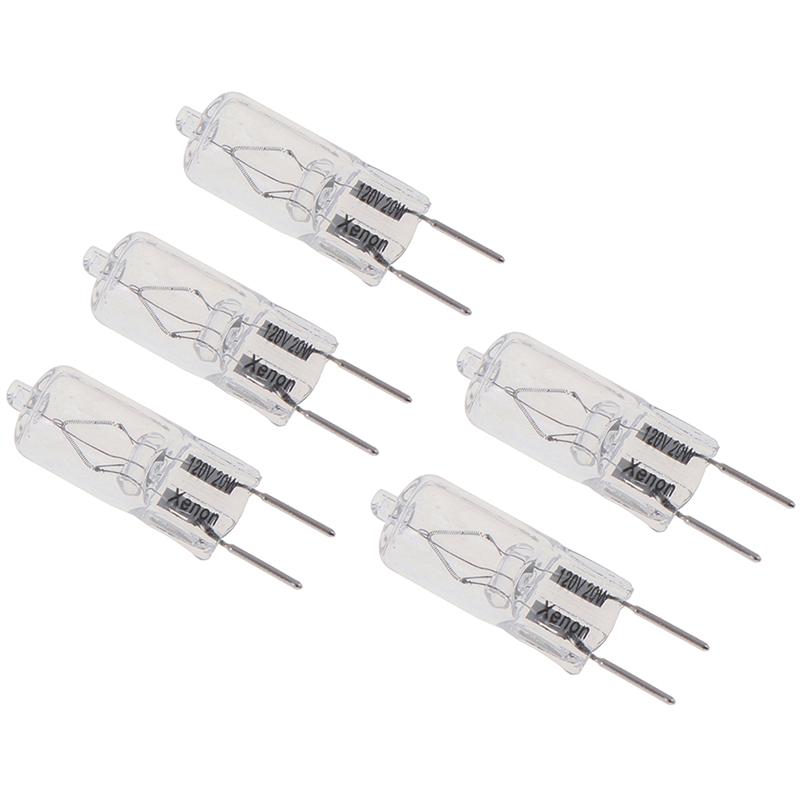 5Pcs G8 120V 20W Halogen Light Lighting Lamp Bulb Volt G8 Pin Halogen