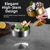 304 Stainless Steel Dessert Serving Cup Reusable Pudding Cup  Bars Parties