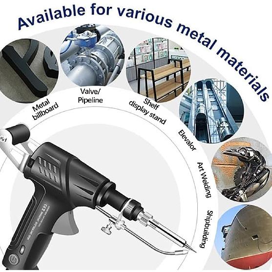 Internally Heated Industrial Laser Welding Tools, Multi-Function Soldering Iron Soldering Gun Set, Automatic Corded Solder Iron Internal Heat