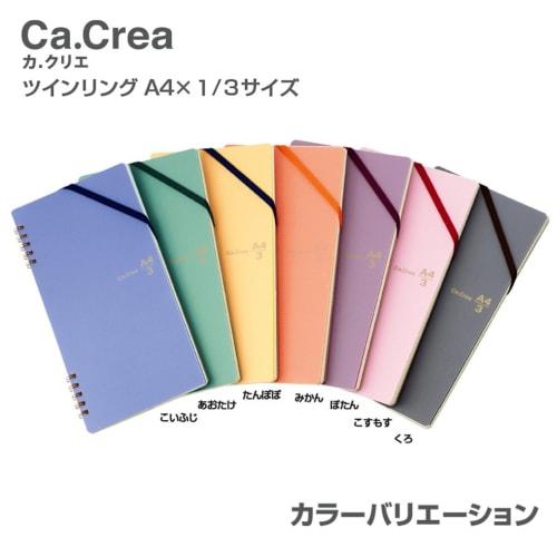 Plus Note Memo Pad Graph 5mm Ka.Crie Twin Ring A4 X 1/3 RT-650GC Black 77-911 X 2