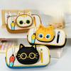 Cartoon Pencil Case Portable Pen Box Stylish Accessory 3D Cat Pen Bag  Office