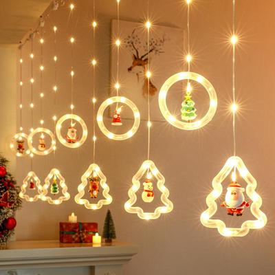 Weihnachts-LED-Lichterkette - Indoor Grenzüberschreitende Wunschring-Vorhangdekoration