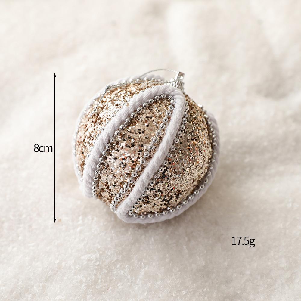 DIY Painted Foam Christmas Ornament: Snowflake & Irregular Pompon Balls