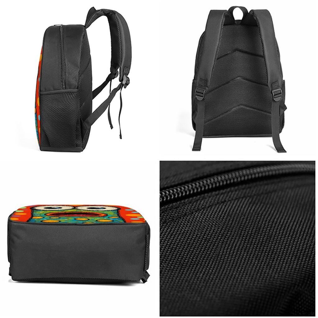 Bow Print Single Layer Rucksack Minimalist Style for Boys/Girls Children Best Gifts 2D Flat Animated Schoolbags