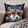Album Cover CChris BBrown Cushion Cover Pillowcase Antidustmite Invisible Zipper Short Plush Sofa Cushion