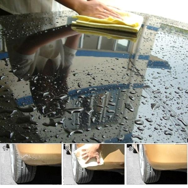 KANEED Super Absorption Clean Cham PVA Synthetic Chamois Car Wash Towel, Size: 43cm X 32cm X 0.2cm (Random Color Delivery)