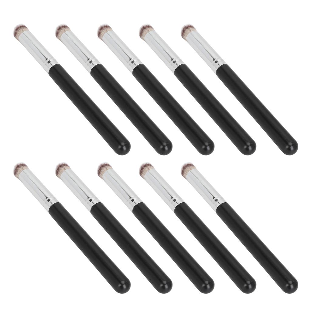 10Pcs Concealer Makeup Brush Soft Bristle Mini Evenly Apply Applicator for Eyes Face