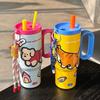 Cartoon Sticker Vacuum Cup Stainless Steel Insulated Cup Fashion Coffee Mug  Travel