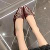 Fashion French Style High-End Feel Cross Strap Mary Jane Flats Women's Shoes 2025 Spring New Style Versatile Bean Shoes For Adults