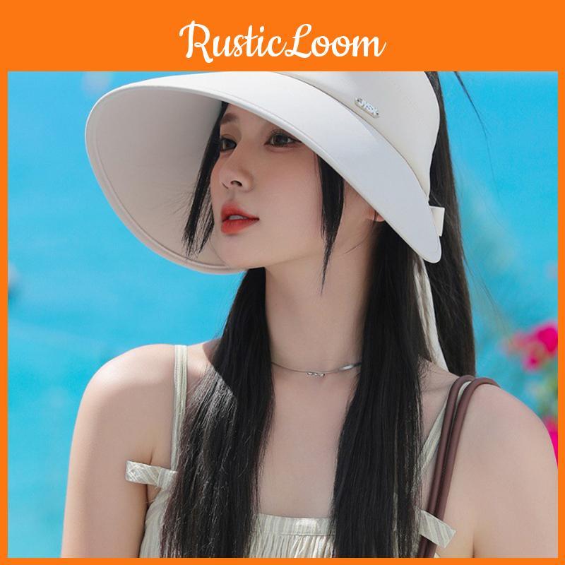 Enhanced Wide Brim Sun Hat For Women Sun Protection Cap Korean Style Fashionable Lightweight Breathable Hat