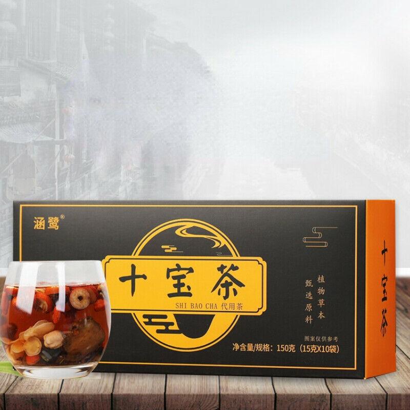 150g Organický bylinný čaj Ženšen Ten Treasure Tea Čaj Renshenshibao Zdravý nápoj