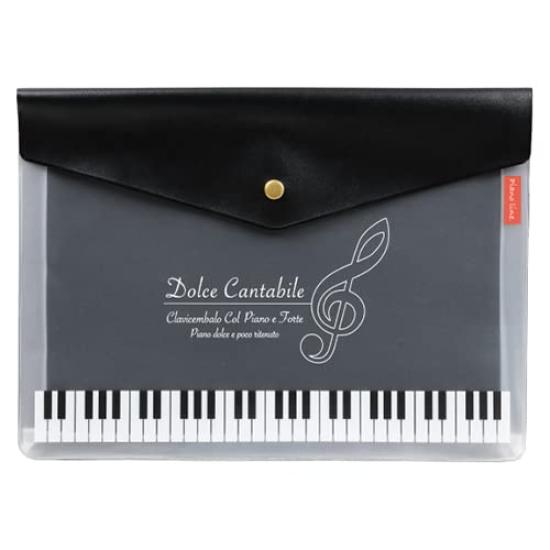 Sheet Music Piano A4 Gusseted Music Case Musical Notes