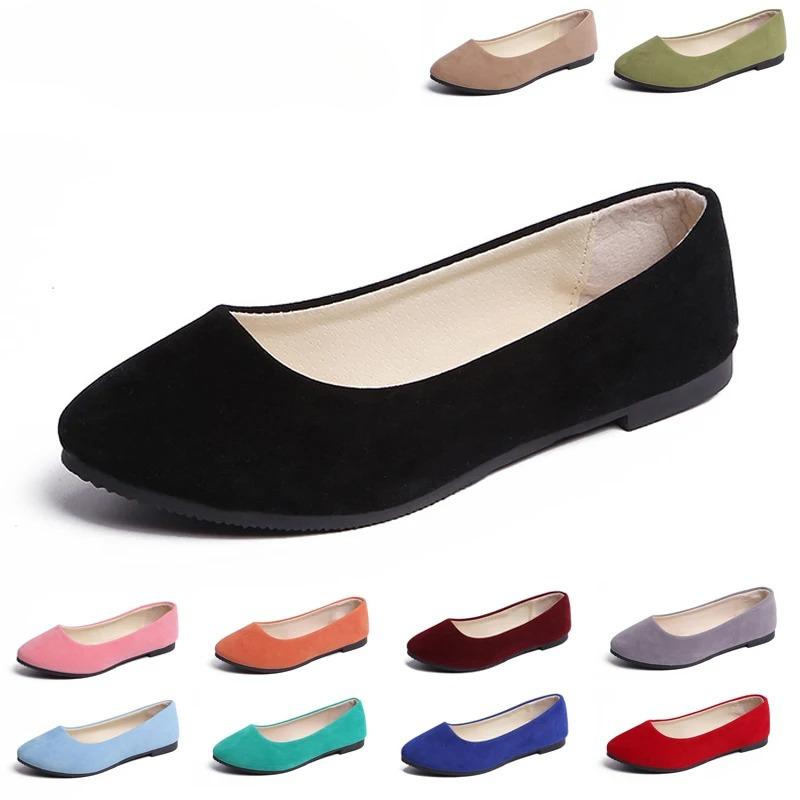 Plus Size 35-43 Women Shoes Candy Color Spring Shoes Woman Slip On Casual Flats Ladies Shoes Autumn Loafer Zapatos Mujer Female