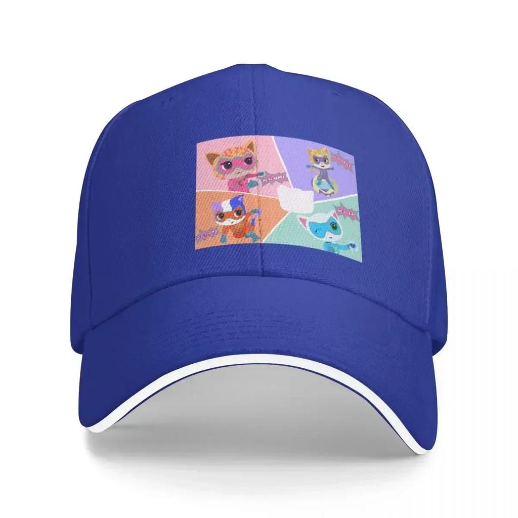 Superkitties Baseball Cap Anime Streetwear Womens Hats Unisexs