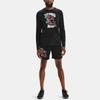 Under Armour Patterned Print Blend Crew-Neck T-Shirt Men Tops Black 1367772-001