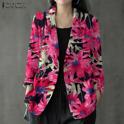 Cardigan sottile in cotone e lino a maniche lunghe da donna, con stampa, capispalla da donna