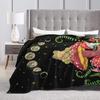 Mystical Forest Frog  Mushroom Flannel Blanket – Soft Plush Throw For Bed, Couch, Sofa  Chair