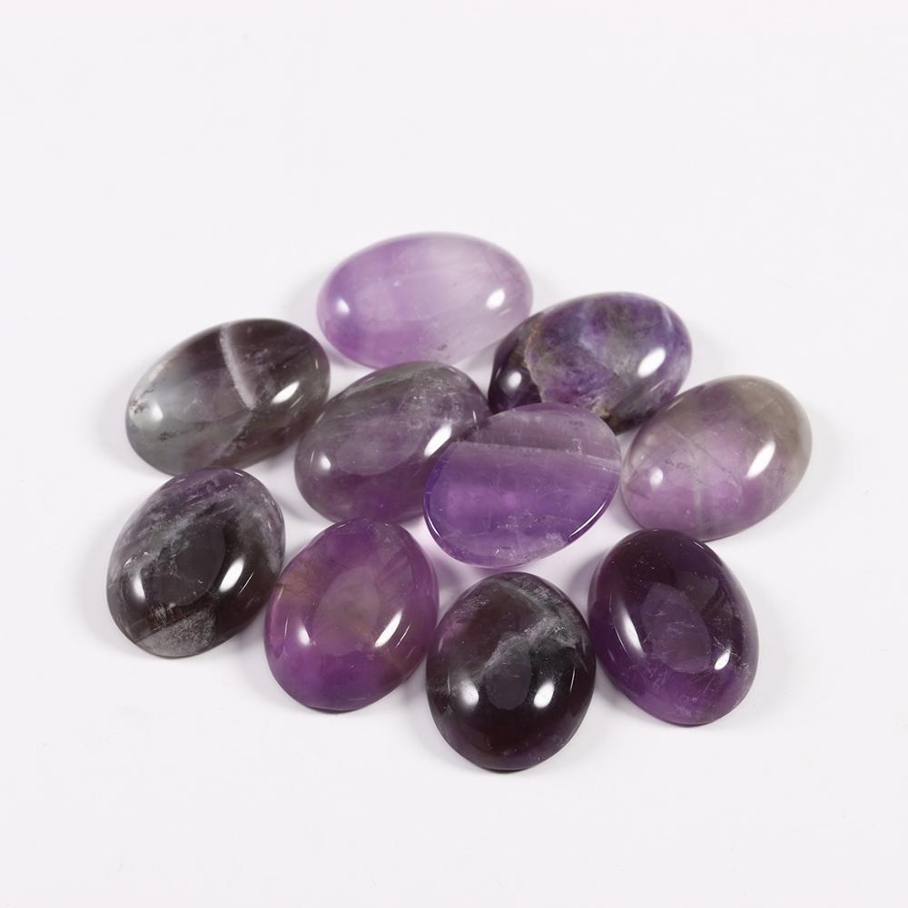 10x14mm 13x18mm Natural Stone Beads Oval Cabochon Loose Bead For Bracelet Earring Jewelry DIY Craft Making Accessories