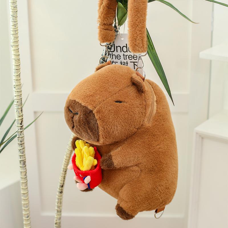 Capybara Turtle Backpack Plush Toy for Kids