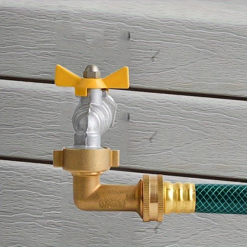 1pc 90 Degree RV Outdoor Garden Water Hose Hose Elbow Connector, Eliminate The Pressure Of RV Water Hose, Lead Free Solid Brass