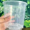 Breathable Plant Pots for Rootlets Clear Plastic Orchid Pot with Saucer, Drainage Holes, Ventilated Flower Rose, Phalaenopsis, Seedings Containers