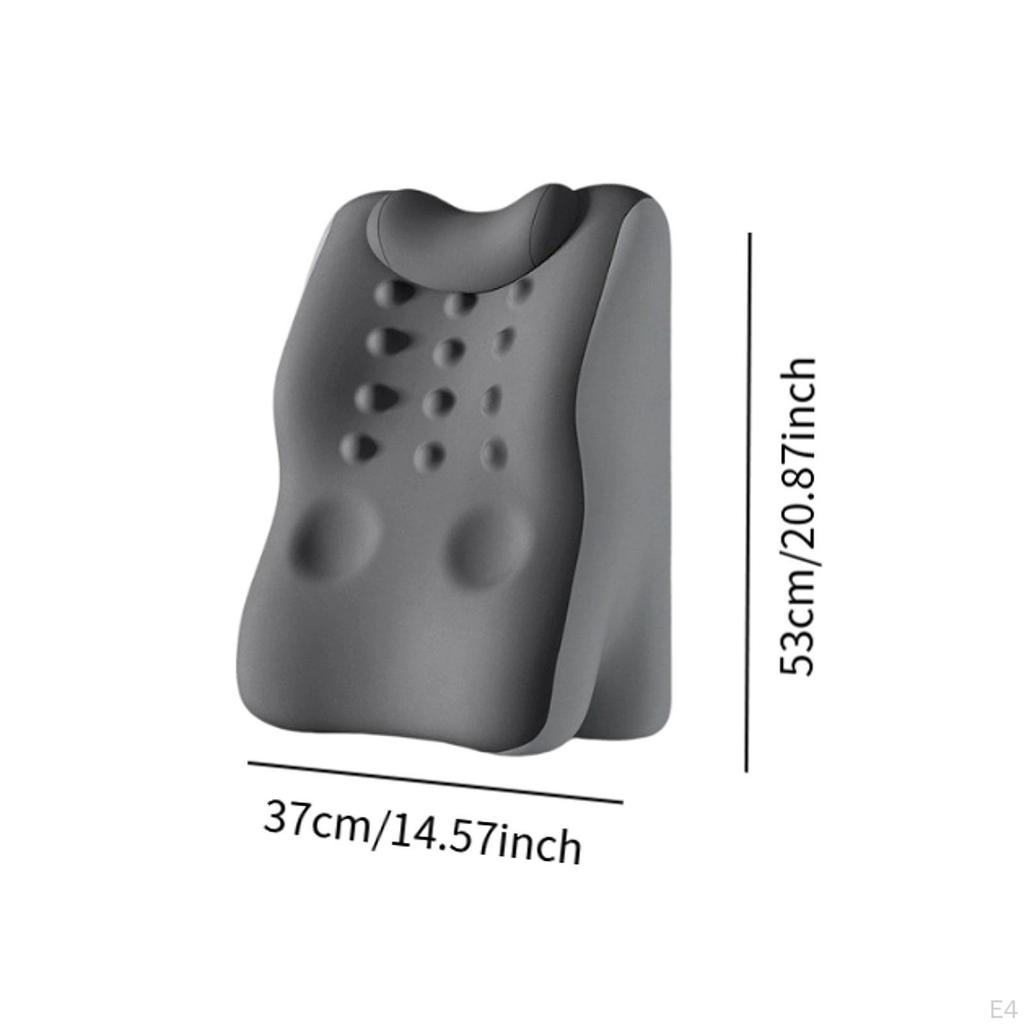 Back Lumbar Support Cushion Memory Foam Bed Wedge Soft with Neck Sleeping Pillow for Travel,