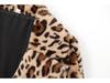 2024 Fall/Winter Faux Fur Leopard Print Mid-Length Coat