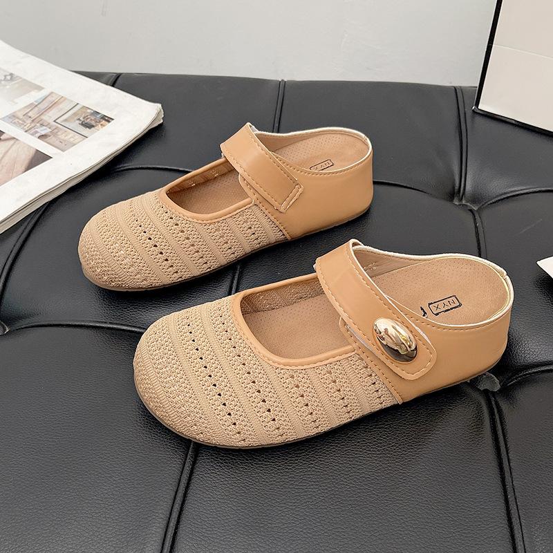 

Баотоу полушлепанцы женские летние для улицы новая мода богемные с внутренней платформой нишевые ажурные сандалии 40 хаки