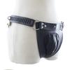 PU Leather Male Chastity Pants Cage Belt Device Sex Toys Underwear Lock Adult Erotic Penis Rings Penis Bondage Adult Products