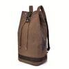 Fashion Canvas Sports Backpack Barrel Bag Travel Computer Backpack Men's Bag Leisure Travel School Bag Unisex