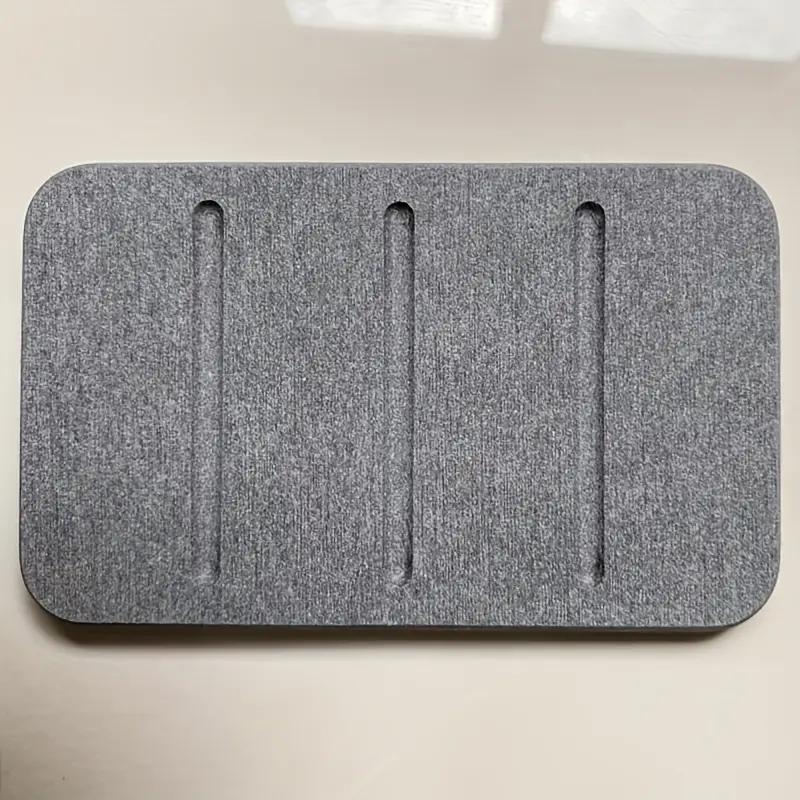 1PCS Quick-drying Diatomaceous Earth Absorbent Soap Holder Bathroom Table Hand Washing Rack Soap Box Diatom Mud Wash Pad Soap Box Drain