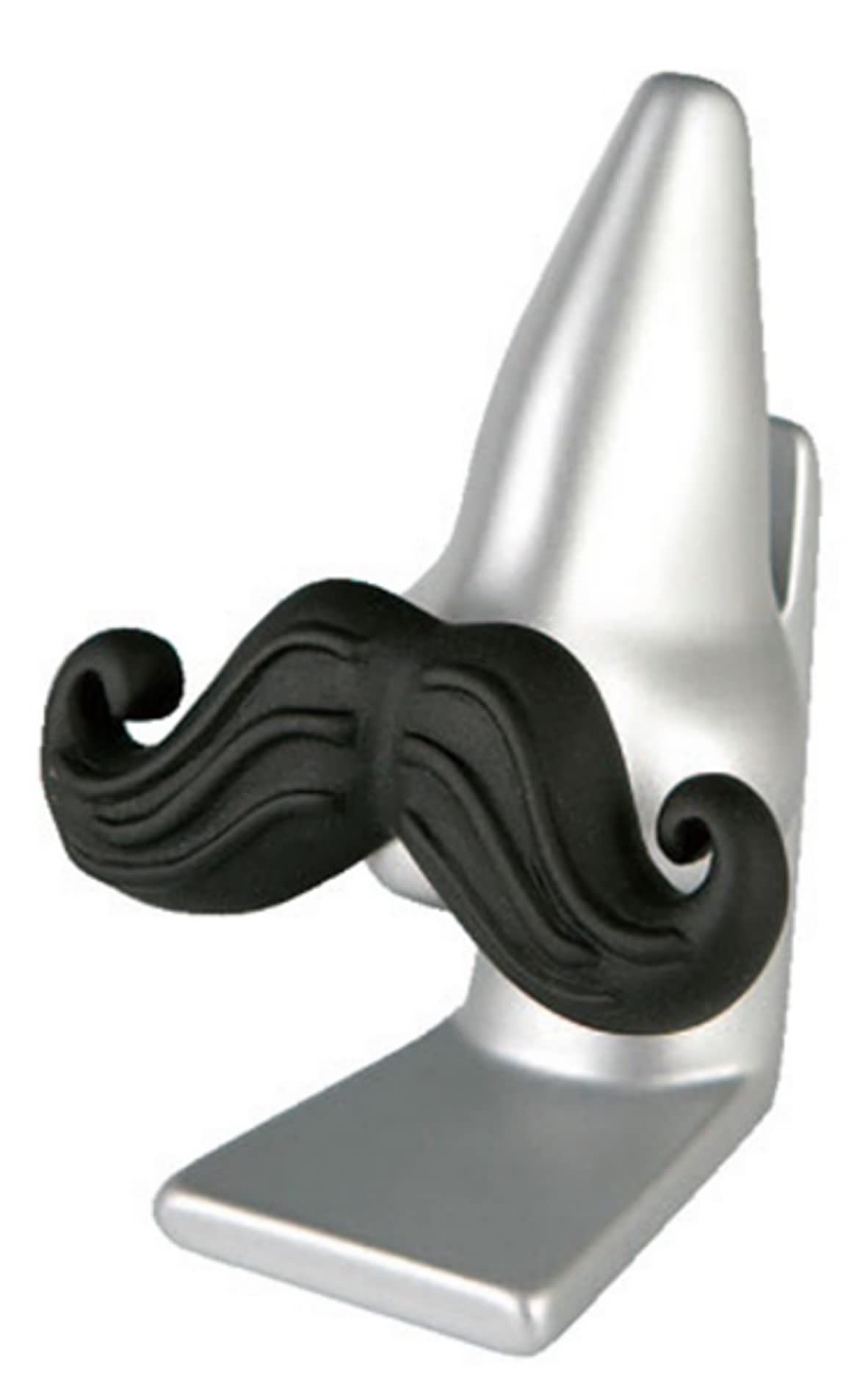 

Dulton Glass Holder Mustache HG341SBK Silver/Black H.85mm W.65mm D.60mm