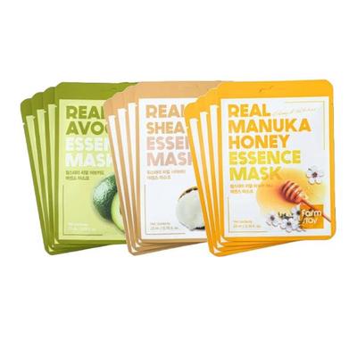 Real Essence Masken-Kombipackung Version 1 (1 Schachtel / 12 Blatt) 23 ml / 0,78 fl.oz. pro Blatt  (3 Optionen)