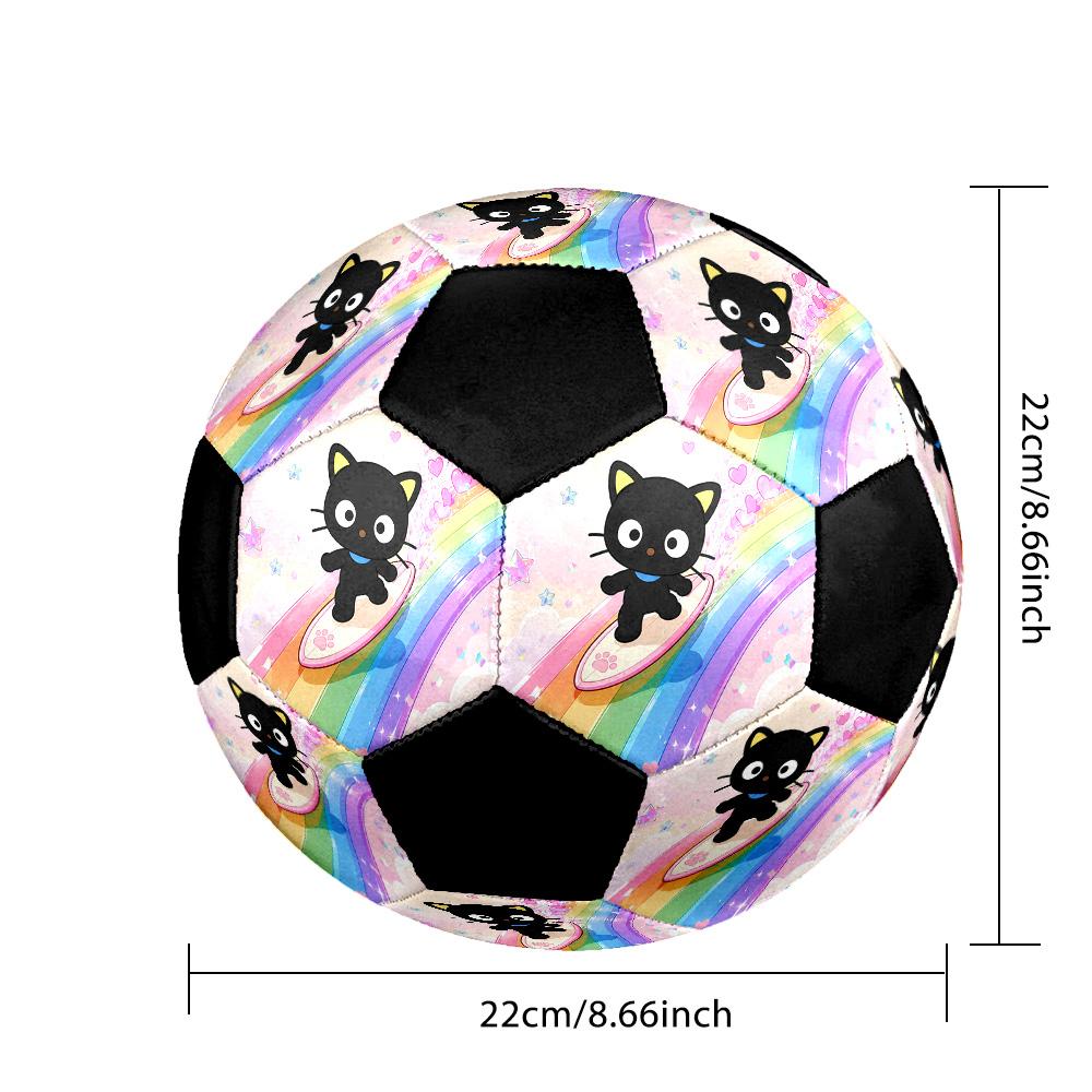 Chococat Soccer Ball Colorful All Ages Machine Stitched PVC Competition Ready Durable High-Bounce.SIZE5