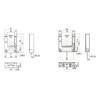 Through-beam photoelectric switch sensor NPN PNP 10-30V detection distance 50mm Adjustable