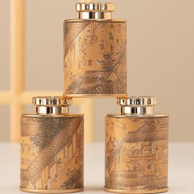 Retro Schwarztee Grüntee Luftdicht Smellugar Kaffeevorratsdose Organizer Reise Tragbarer Behälter Versiegelte Dose Teeglas Aufbewahrungsbox