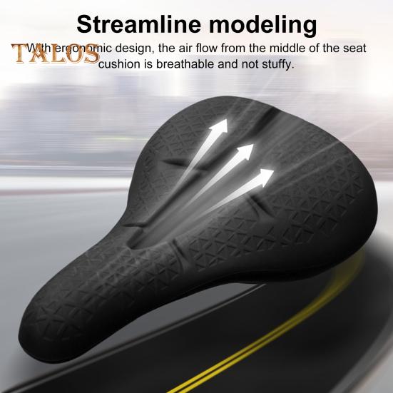 Bike Seat Cover Ultralight Breathable Elastic Silicone Shock Absorbing MTB Road Mountain Cycling Bicycle Saddle Cushion Bicycle Accessories